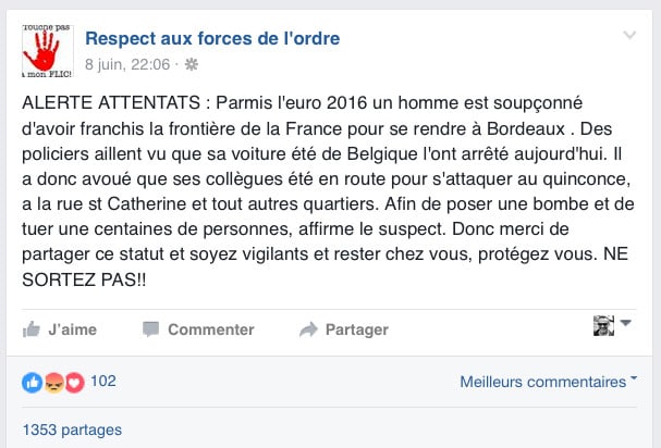 La gendarmerie dément une rumeur d’attentat à Bordeaux
