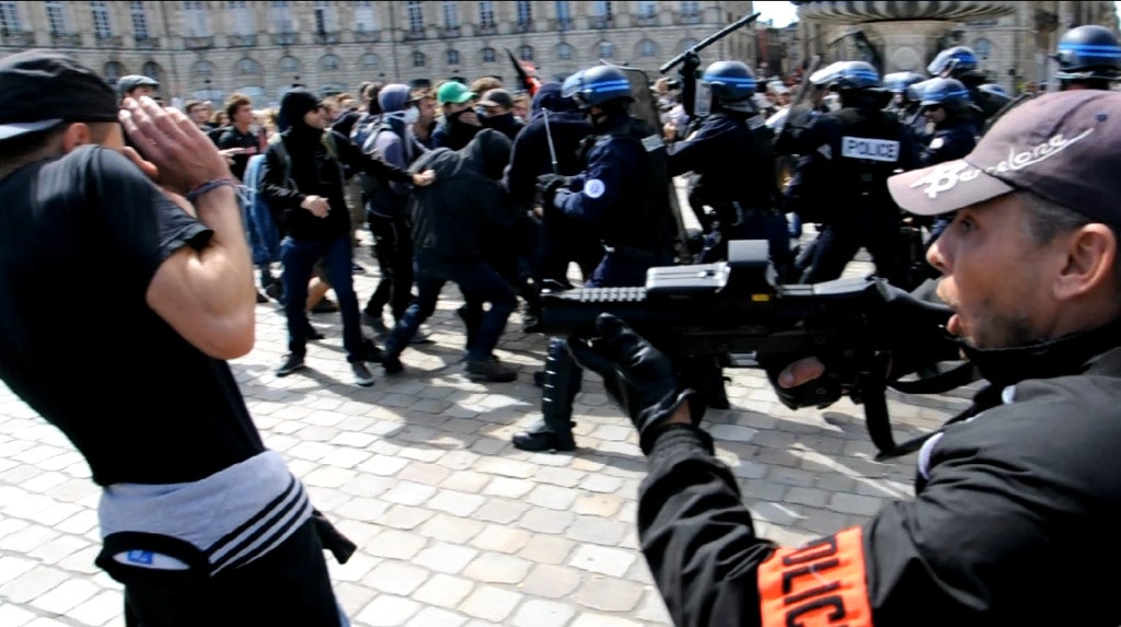 Confrontations dans la manif  anti-Loi Travail à Bordeaux