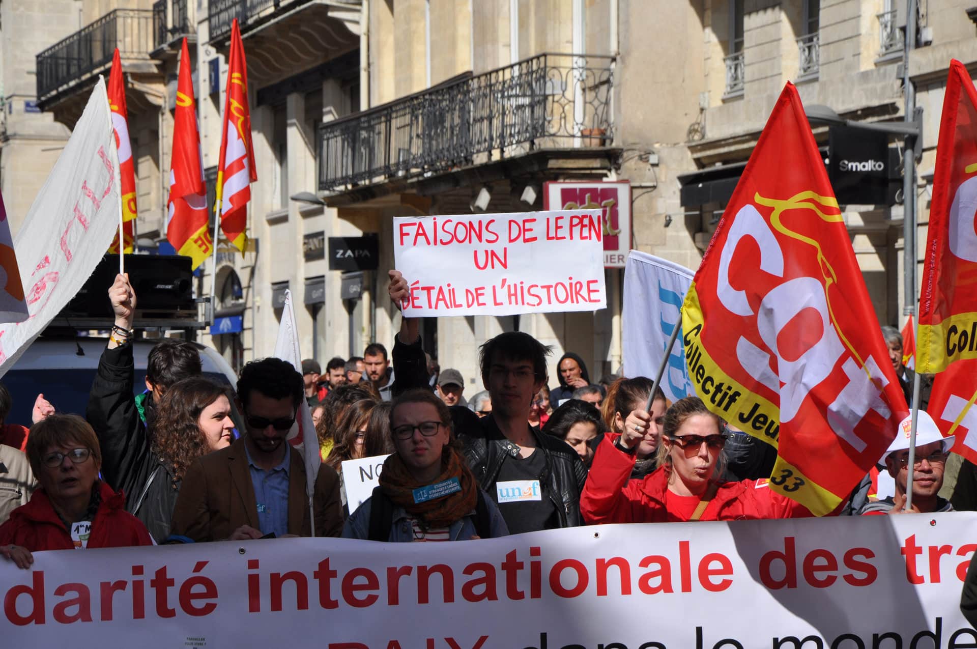 Un 1er mai contre le FN, des Bordelais entre vote Macron et « ni ni »