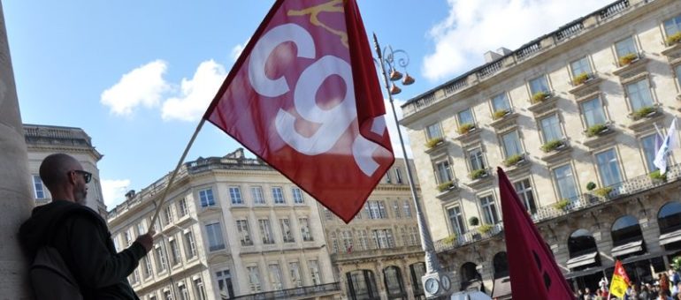 Pour l’arrivée de la LGV, manif des cheminots et traminots CGT