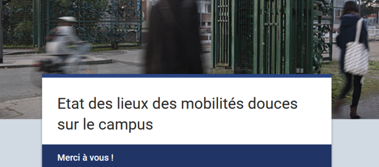 Enquête : Et toi, tu te déplaces comment sur le campus ?