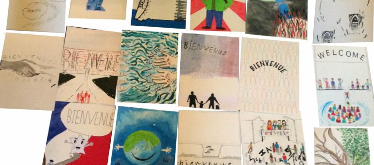 Le visuel Bienvenue né de l’imaginaire des collégiens de Clisthène