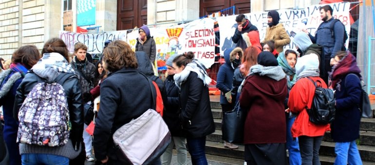 Contre la sélection, des étudiants se mobilisent à Bordeaux