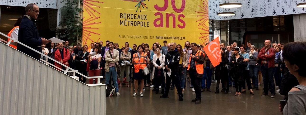 Les agents de Bordeaux Métropole mobilisés contre le nouveau régime indemnitaire