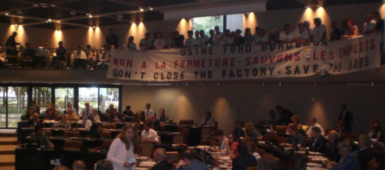 Les Ford perturbent le conseil de Bordeaux Métropole