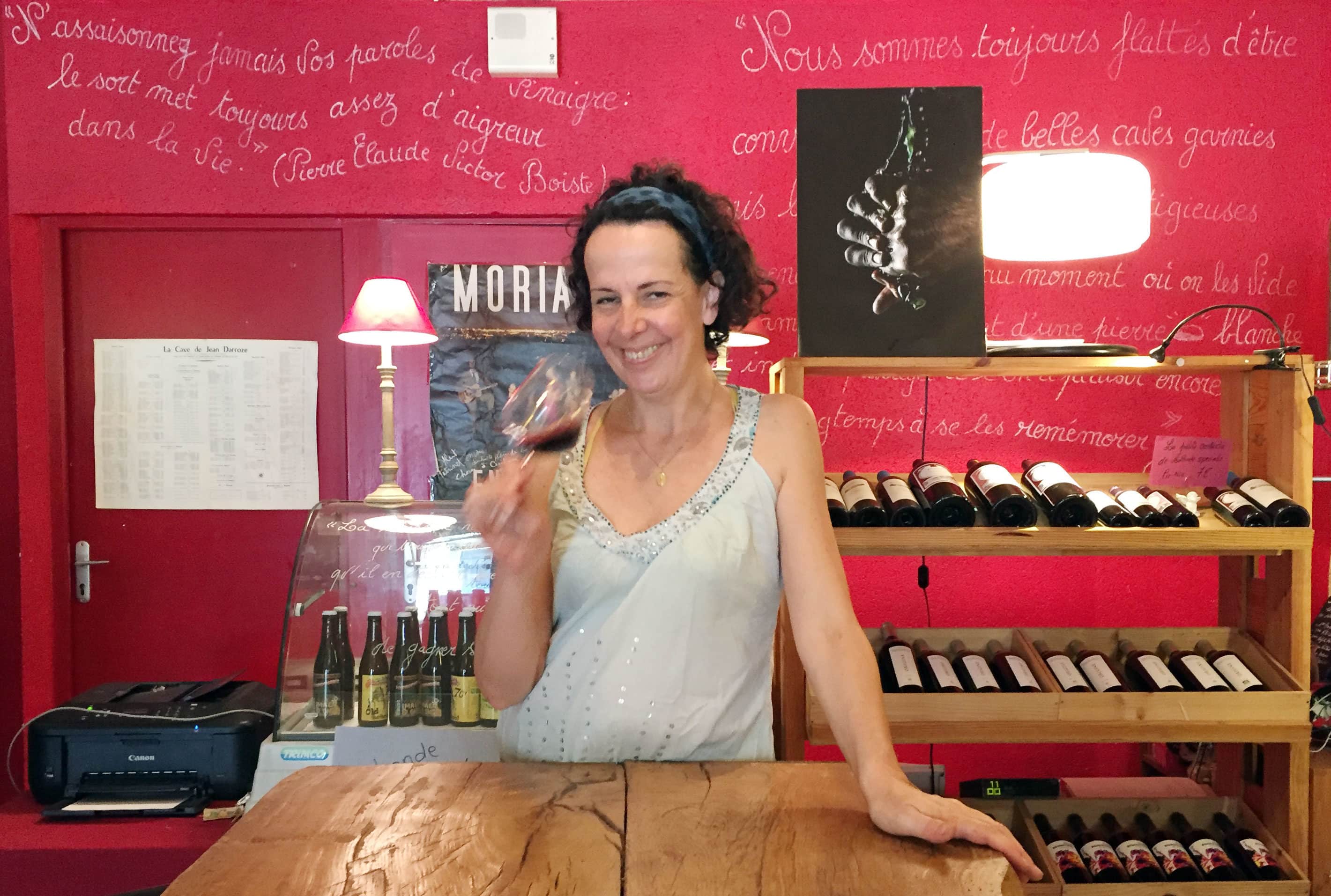 Sandrine Jacotot, vendeuse de vins de vies