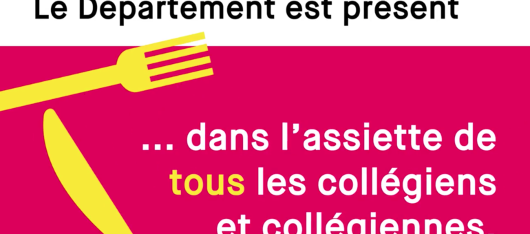 Le Département de la Gironde est présent dans l’assiette des collégiens