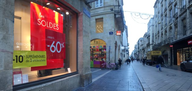Des soldes en mode S.O.S pour des commerçants bordelais en détresse