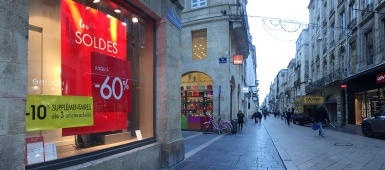 Des soldes en mode S.O.S pour des commerçants bordelais en détresse