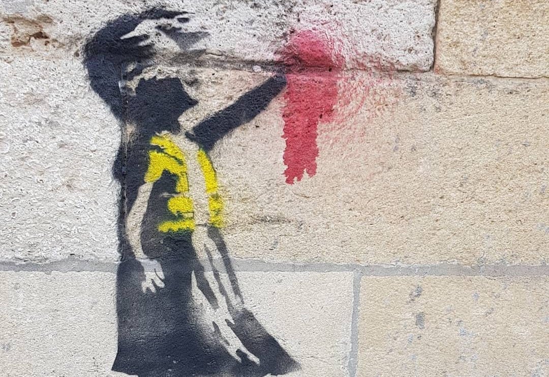 Une œuvre de Banksy à Bordeaux pour soutenir les Gilets jaunes ?