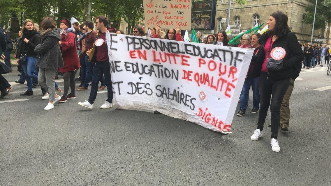 2000 manifestants à Bordeaux contre la réforme de la fonction publique
