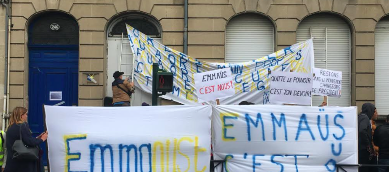 Manifestation d’Emmaüs Gironde : la colère partagée des employés