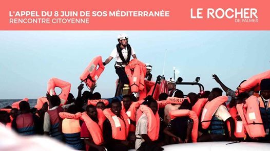 8 juin : L’appel de SOS Méditerranée au Rocher de Palmer