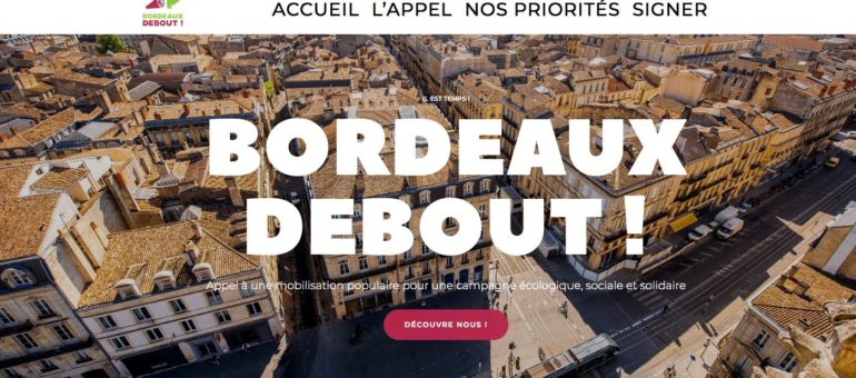Les Insoumis lancent Bordeaux Debout, « liste citoyenne » pour les municipales