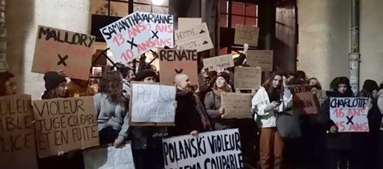 Des féministes s’opposent à la projection du film de Roman Polanski à l’Utopia