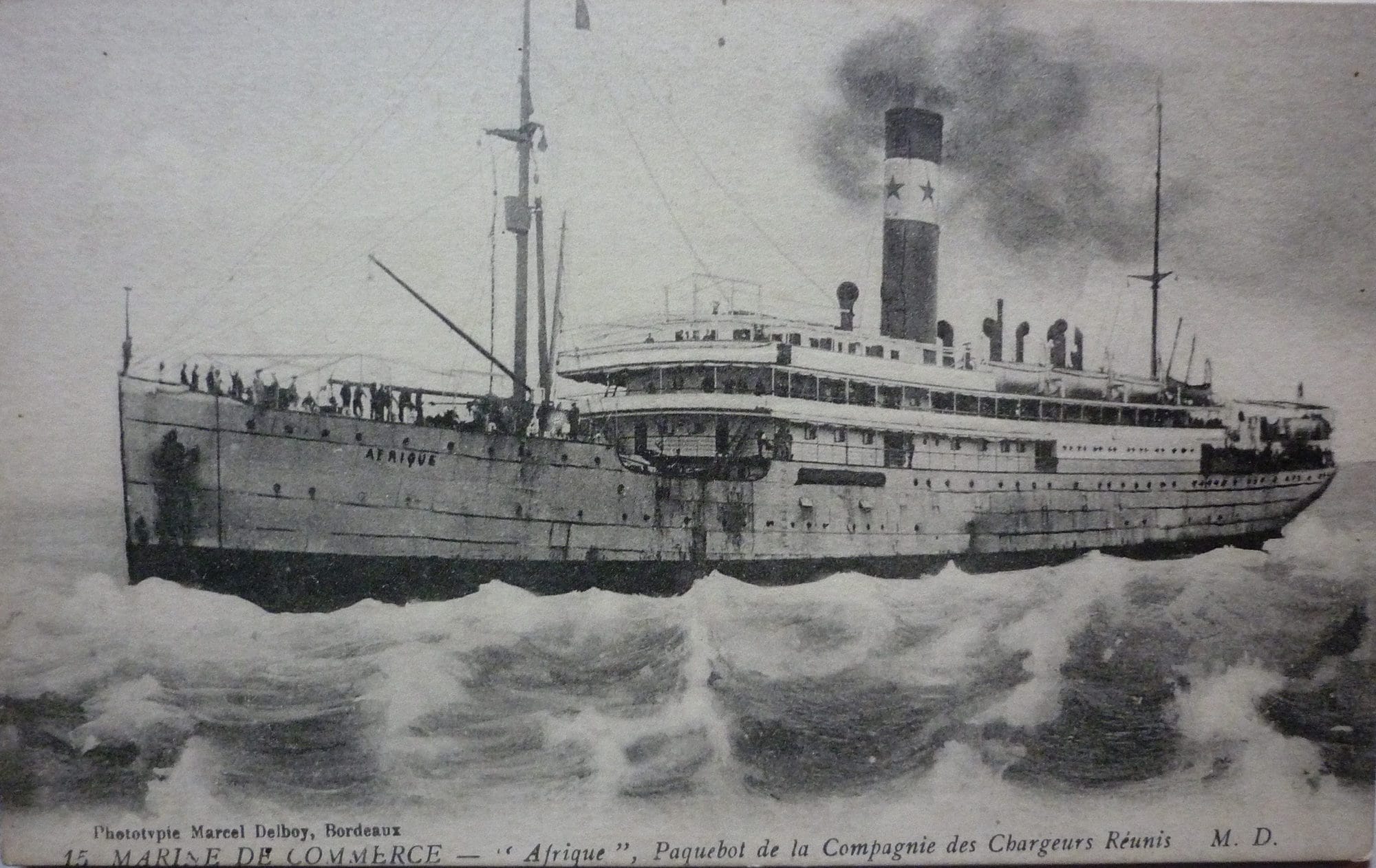 Les 568 naufragés oubliés du paquebot « Afrique », parti de Bordeaux il y a un siècle