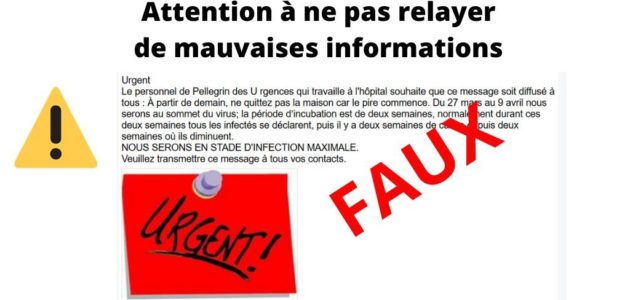 Coronavirus : le CHU de Bordeaux dément une info relayée sur les réseaux sociaux