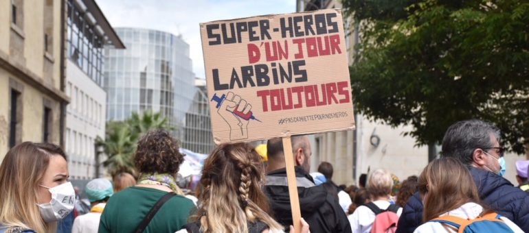 Manifestation des soignants : « Nous sommes des pros, pas des héros »