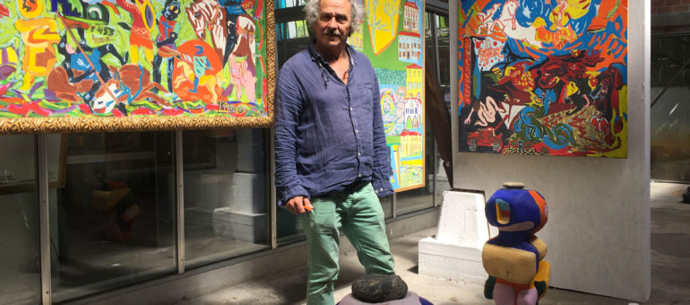 Nous avons croisé Isidore Krapo et vu l’expo sur ses « 40 ans de vie d’artiste »