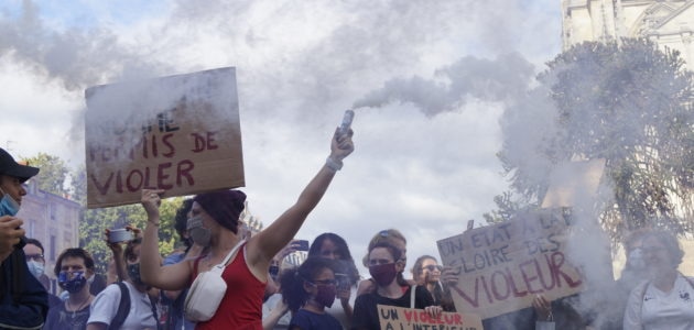 Manifestation à Bordeaux contre « le ministère du viol »