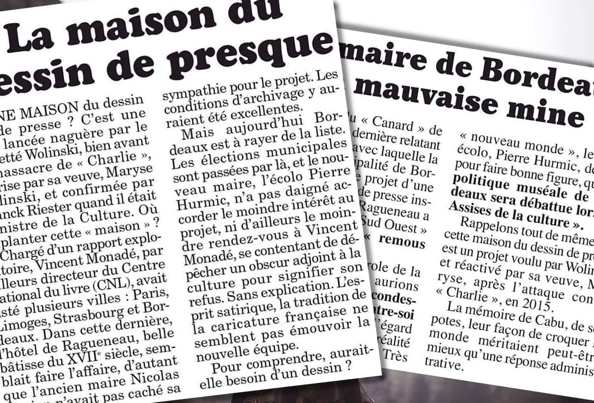 Maison du dessin de presse : « Bordeaux avait un projet très solide »