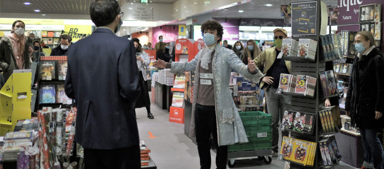 Coup de théâtre dans trois supermarchés bordelais contre la fermeture des lieux culturels