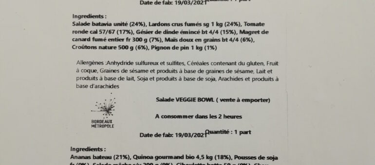 Gauche quinoa et droite landaise au menu de Bordeaux Métro-bowl