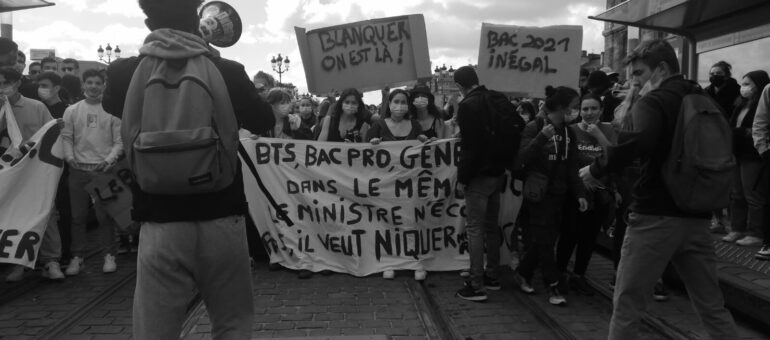 Des lycéens toujours mobilisés à Bordeaux contre les « inégalités du bac »