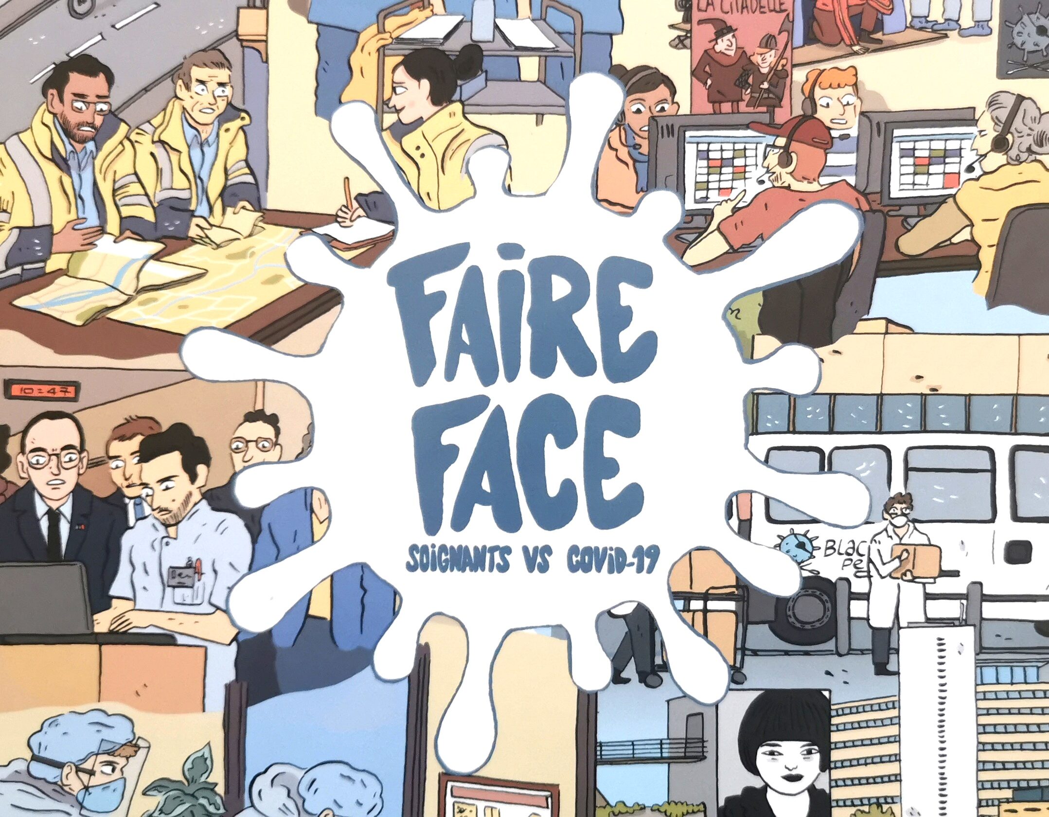 « Faire Face » : une BD raconte la première vague de la Covid-19 vue par les soignants bordelais