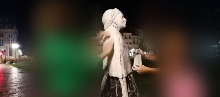 Vandalisme de la statue de Modeste Testas : un moulage par un étudiant en art