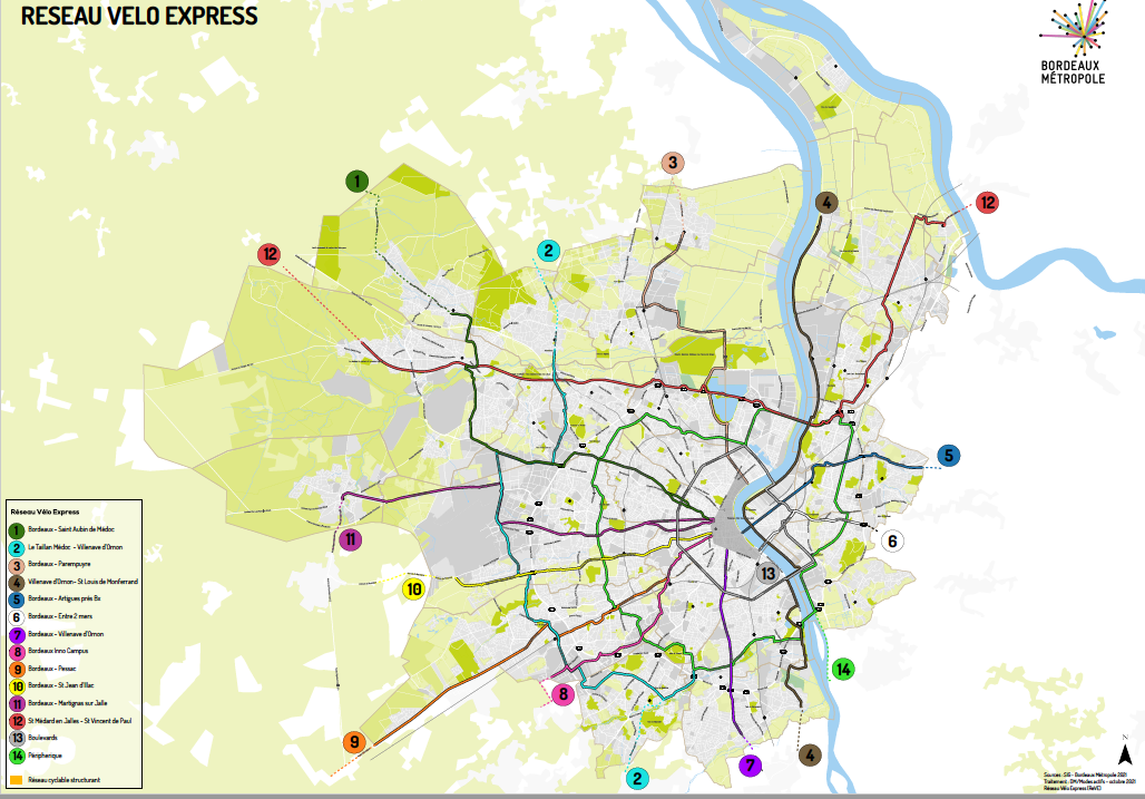 Bordeaux Métropole met près de 160 millions d’euros pour doubler les déplacements à vélo