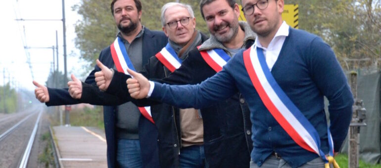 Quatre maires de Gironde en colère ne veulent pas rester à quai des TER