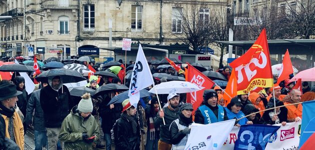 Une nouvelle mobilisation contre la réforme des retraites prévue le 31 janvier à Bordeaux