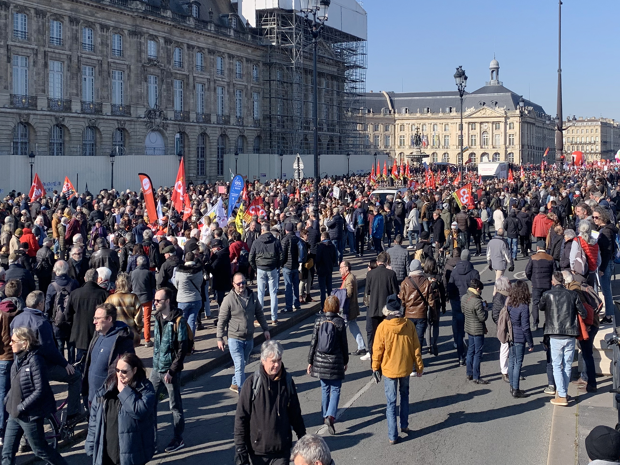 Jeudi 16 février : nouvelle journée de mobilisation à Bordeaux contre la réforme des retraites