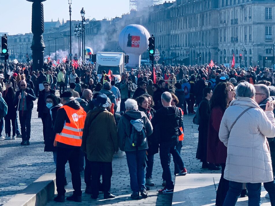 Le 7 mars à Bordeaux, jour du sixième acte contre la réforme des retraites