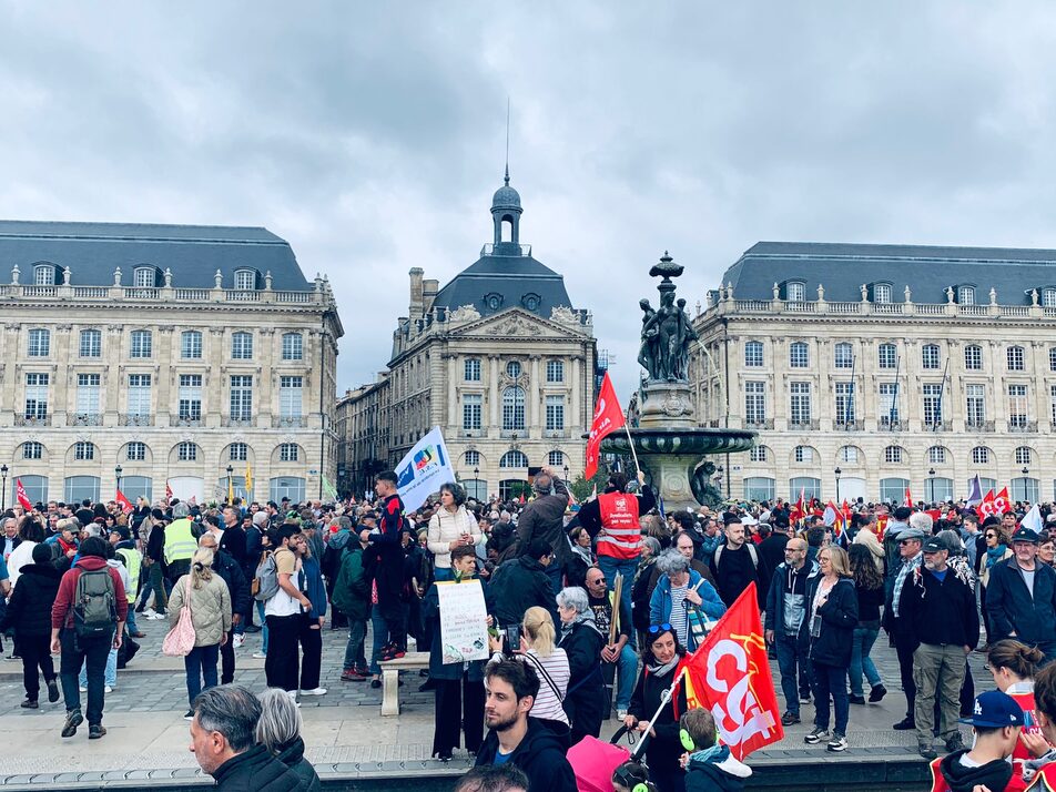 Contre la réforme des retraites, le parcours de la manifestation du 6 juin à Bordeaux