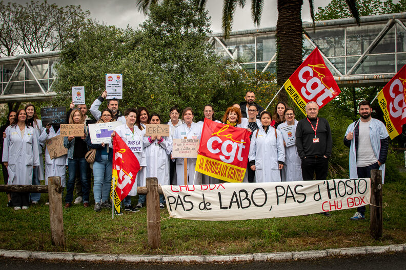 Au CHU de Bordeaux, les techniciens de laboratoire réclament une prime prévue depuis 1958
