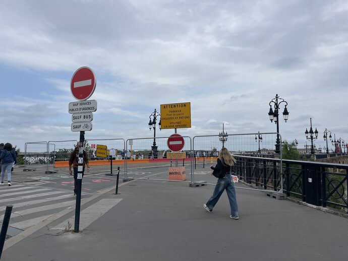 La traversée de la Garonne impactée par les travaux de rénovation du pont de pierre
