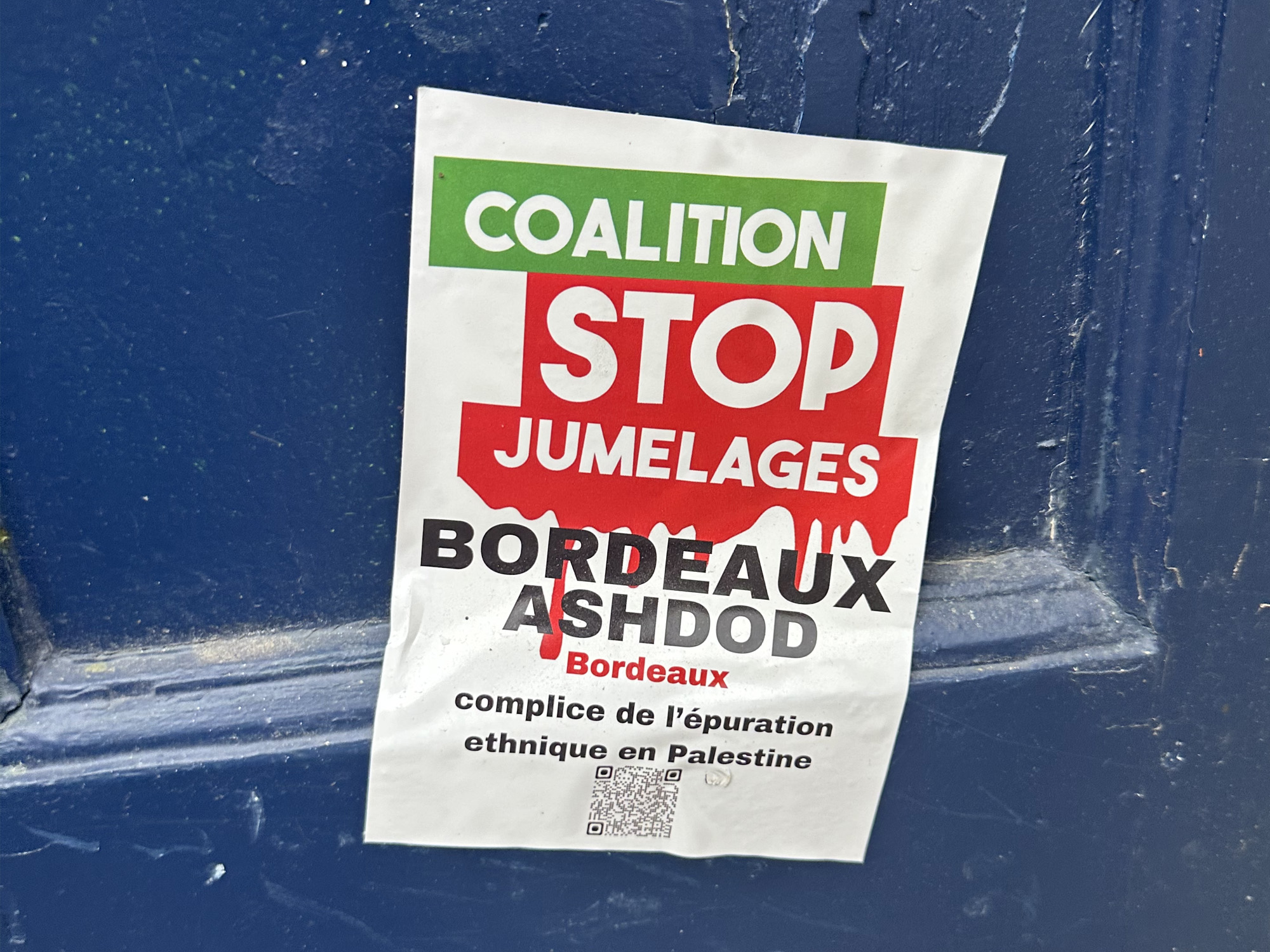 Bordeaux défend son jumelage avec Ashdod et prépare une « interpellation » de son maire sur la situation à Gaza