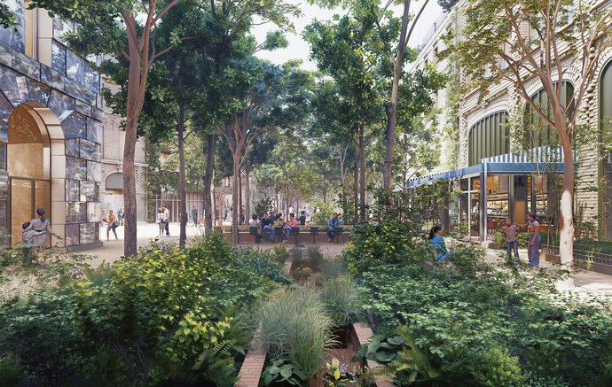 Les promoteurs de Canopia, quartier devenu hurmico-compatible, promettent des températures inférieures de 12°C en 2045