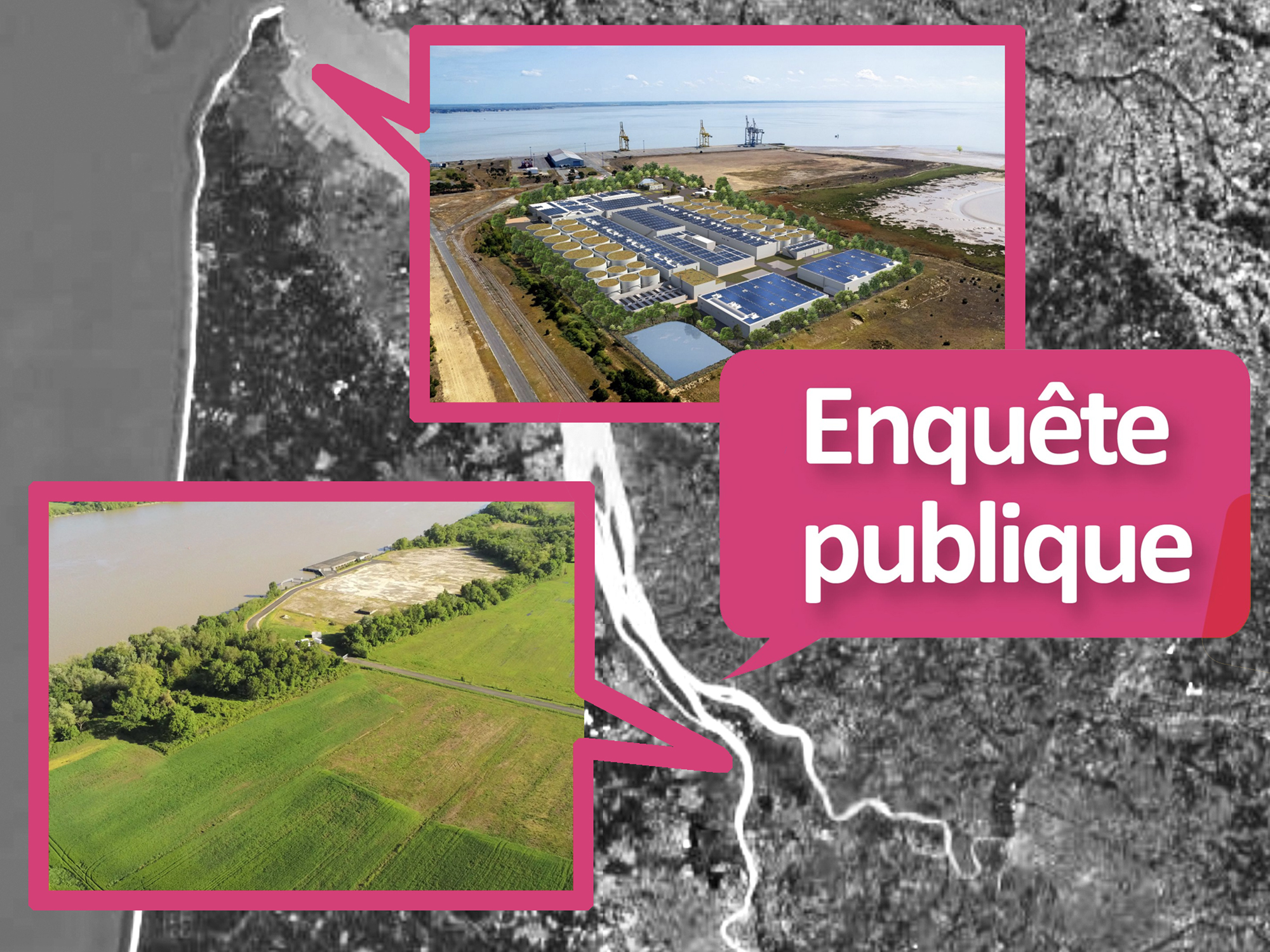 EMME et Pure Salmon : deux enquêtes publiques pendant les fêtes sur des menaces pour la Gironde