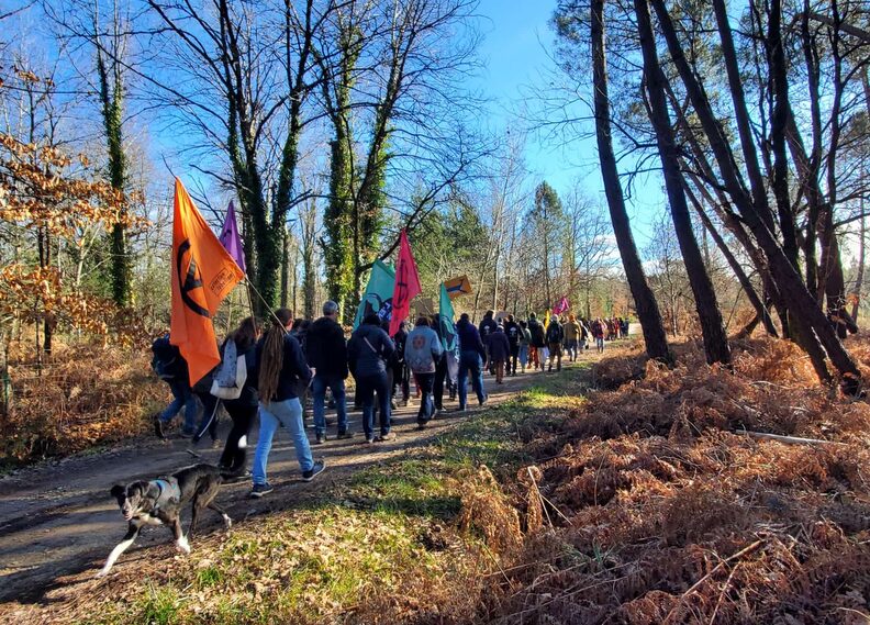 Flying Whales : les « écureuils » à l&rsquo;assaut du projet d&rsquo;usine de dirigeables avant destruction de la forêt