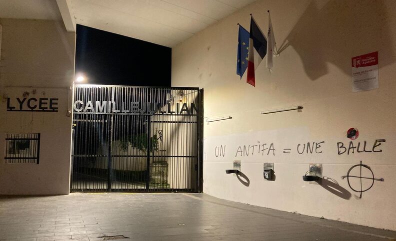 Après la mort du militant identitaire Quentin, des dégradations commises par l&rsquo;extrême-droite à Bordeaux